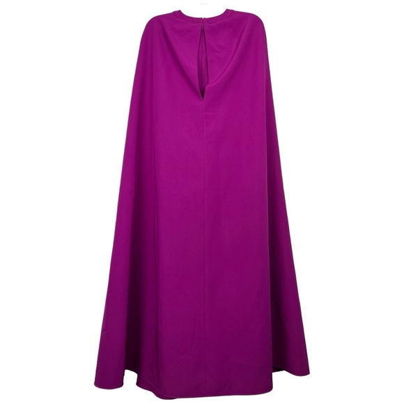 Marchesa Notte Twist Cape Effect Midi Dress - Picture 3 of 7